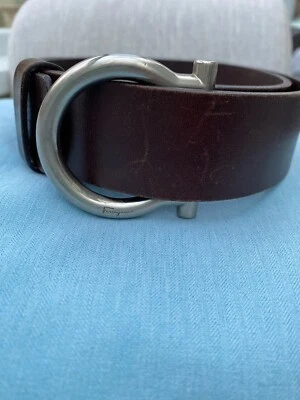 £95 • Buy Salvatore Ferragamo Men’s Belt Size 121 Cm Dark Brown