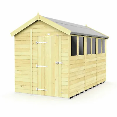 6x12 Total Sheds Apex Fast & Free Quality Pressure Treated Tanalised Shed 12x6 • £1383.89