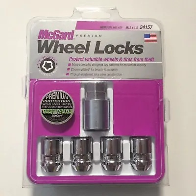 NEW McGard M12 X 1.5 Dual Hex Key Wheel Locks #24157 • $24.29