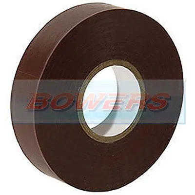 Brown Insulation Tape 19mm Wide X 20m Long X 0.15mm Thickness • £2.99