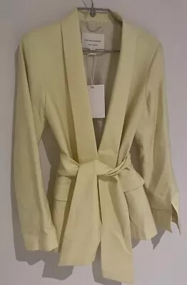 NEW WITH TAGS Viktoria Woods Blazer Jacket Size 2 /10 RRP $590 Buttermilk Yellow • $120