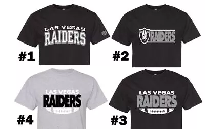 Oakland / Las Vegas Raiders T-shirt Football Black TEE Shirt (20) SMALL - 3XL • $24.99