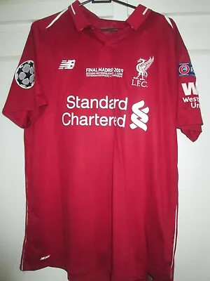 £119.99 • Buy Liverpool 2018-2019 Champions League Final Salah 11 Home Football Shirt   /45064