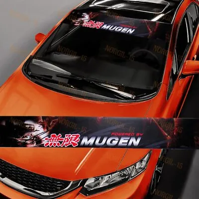 For Windshield Non-fading Banner Decal Sticker HONDA Mugen Power Drift Racing • $14.10