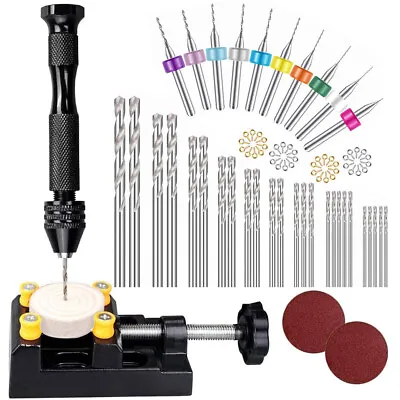 DIY Hand Drill Twist Drill Bits Jewelry Making Drill Jewellery Making Tool Sets • £8.49