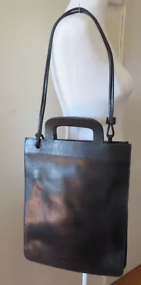 Dries Van Noten Black Leather Tote Unlined • $249.99