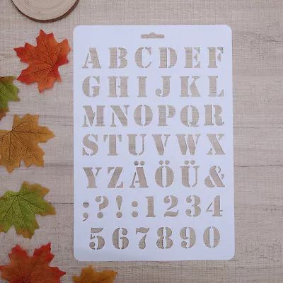 Lettering Stencil Letter Alphabet Stencils Painting Paper Craft Number Word • $7.19
