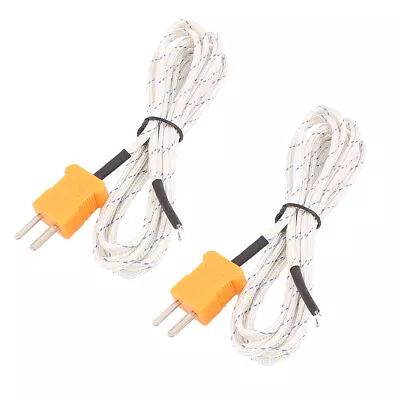 2 Pcs 2 Meter K Type Thermocouple Probe Temperature Sensor For Multimeter • $11