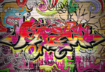 £184.01 • Buy 3D Graffiti Urban St Art Full Wall Mural Photo Wallpaper Print Paper Home Decor