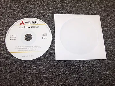 2004 Mitsubishi Endeavor Shop Service Repair Manual DVD LS XLS Limited 3.8L V6 • $45.50