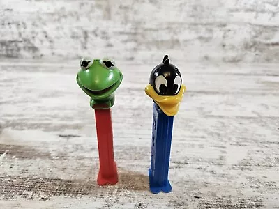 Vintage Daffy Duck & Kermit The Frog Pez Dispensers With Feet Looney Tunes • $7
