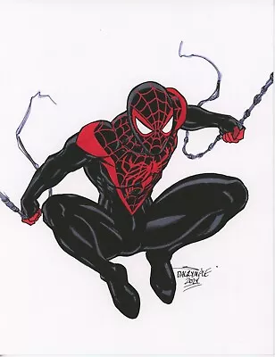 Miles Morales Spider-Man Venom Pin-Up Original Art Scott Dalrymple • $28
