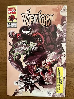 VENOM #34 Mike Mayhew Studio Variant Trade Dress Cover A Trade Dress Signed COA • $45