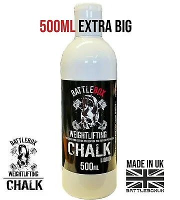 $15.01 • Buy Battlebox Weightlifting 500ML EXTRA Liquid Chalk Rock Climbing Gymnastic Gym