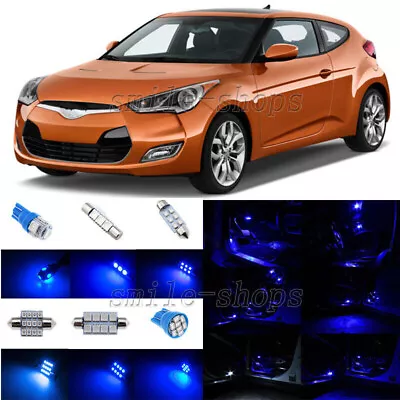 8pcs Ultra Blue LED Interior Light Package Fit For 2012-2014 Hyundai Veloster • $9.91