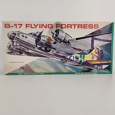 MPC 1 72 Boeing B-17 Flying Fortress  Model Airplane Used Unassembled Vintage • $19.50