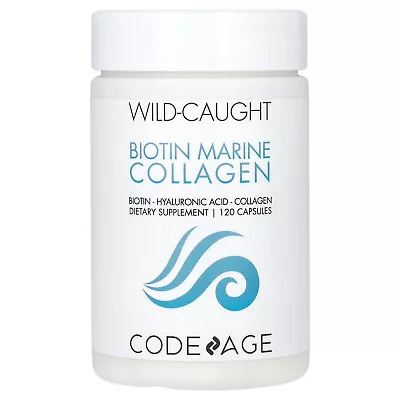 Biotin Marine Collagen Wild Caught 120 Capsules • $32.99