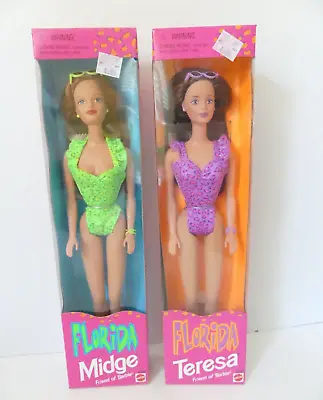 1998  Barbie  Florida (Vacation) Midge And Teresa Dolls NRFB New • $30