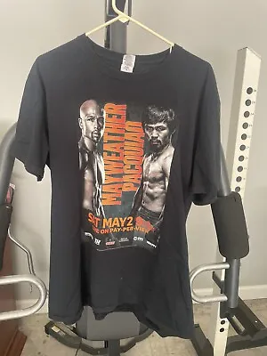 Floyd Mayweather Vs Manny Pacquiao Money Team Pac-Man Boxing Fight T-Shirt XL • $20