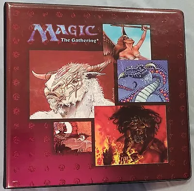 Magic The Gathering (MTG) 4th Edition 3-ring Binder (1996) • $45