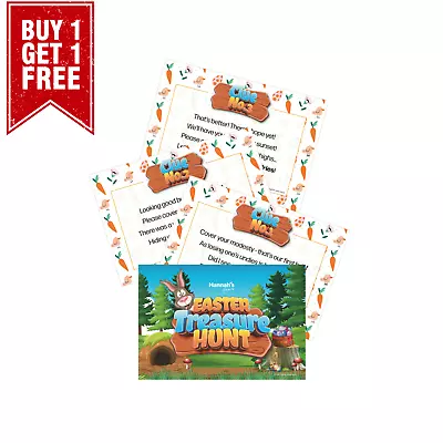 Easter Egg Hunt Treasure Hunt Cards Game - Childrens Classic Clue Kit Eggs Games • £4.99