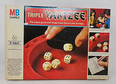 Collectable Vintage “Triple Yahtzee” Dice Game MB Games 1981 • £14.99