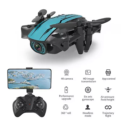 CS02 Mini WiFi FPV HD Camera Altitude Hold Mode Foldable RC Drone Quadcopter • $18.69