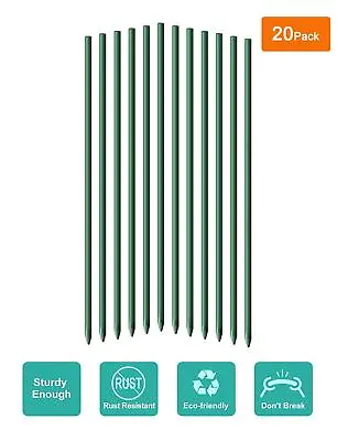 $44.99 • Buy Ecostake 5/16 X6' 20 Pack Garden Plant Tomato Stakes Poles Stalks Plants Support