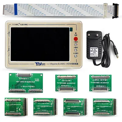 TV160 Mainboard Tester Tool For 4K TV Vbyone & LVDS-to-HDMI With Seven Adapter  • $460
