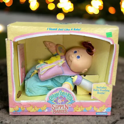 Cabbage Patch Kids Sippin Babies 1989 New Damaged Box Hasbro Marianne Maryllis • $28.89