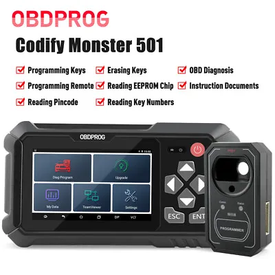 OBDPROG M501 Car Key Master IMMOBILISER Programmer Read Pincode As X300 DP Plus • $449