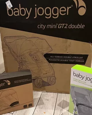 Baby Jogger City Mini GT2 Double All-Terrain Double Pushchair Bundle - BRAND NEW • £599.99