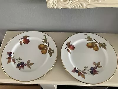 £8.02 • Buy 2 X Royal Worcester Evesham Gold Salad Plates 8 Inches