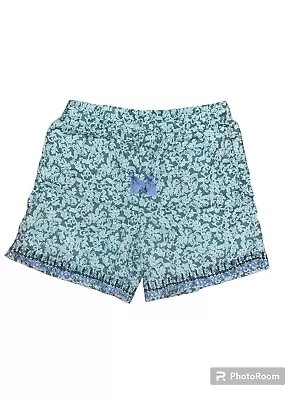 J. Jill LOVE LINEN 100% Linen Tassel Pull On Embroidered Shorts Sm Green  Floral • $15