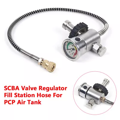 Valve Adapter Fill Station Hose Fit PCP Air Tank SCBA SCUBA Cylinder 4500PSI • $36