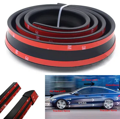4.9ft Black Rubber Spoiler Strip For Racing Car Roof Hatch Gate Trunk Universal • $27.49