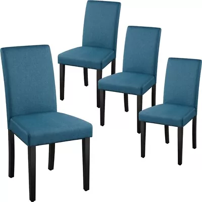 Dining Chair Set Of 4 Kitchen Fabric Upholstered Chairs For Dining Living Room  • £92.99