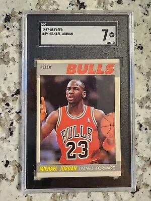 1987-88 Fleer #59 Michael Jordan - SGC NM 7  • $264.99