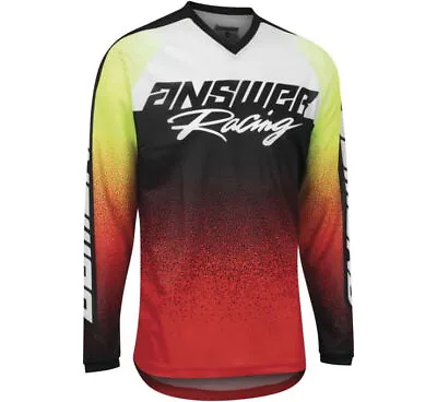 Answer Racing A22 Syncron Prism MX Off-Road Jersey Red/Black Men's XS - 2XL • $19.99