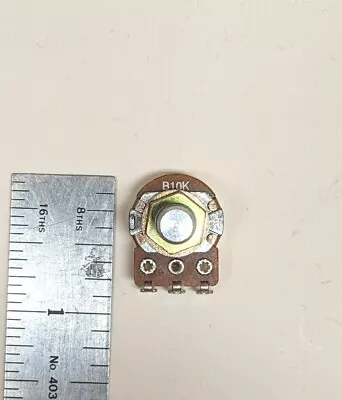 Alpha 10K Ohm Linear Taper Mini Potentiometer B10K Solid Shaft • $2.99