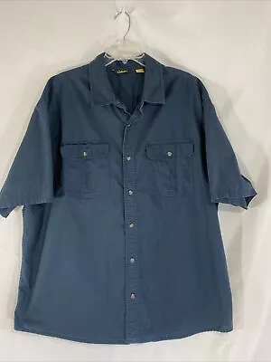 Cabela's Navy Blue Button Up Shirt Size 2XL • $8.99