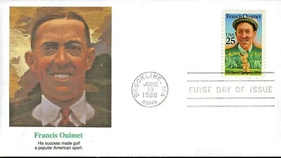 $9.70 • Buy  US FDC #2377 GOLF Francis Ouimet FLEETWOOD Cachet 25¢ 1988  