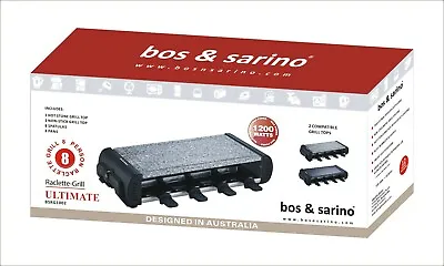 BOS & SARINO Raclette Grill Indoor Electric Mongolian BBQ Hibachi Teppenyaki NEW • $90.66