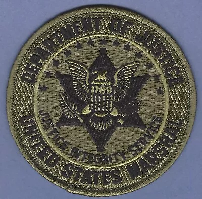 United States Marshal Service Doj Shoulder Patch 3.5  Green • $7