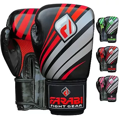 Farabi FARTECH Boxing Gloves MMA Muay Thai Training Punching Bag Training Gloves • $29.99