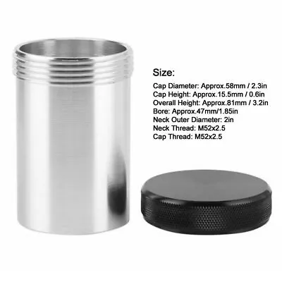 Black 2”/ 50.8mm ID Aluminum Alloy Weld On Filler Neck & Cap Oil Fuel Water Tank • $15.28