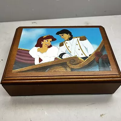 $57 • Buy VINTAGE Disney Ltd Ed FOSSIL Watch Music Box THE LITTLE MERMAID Works!