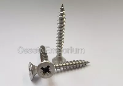 £2.19 • Buy A2 Stainless Steel Multi Purpose  Screws Pozi Countersunk Chipboard Wood Screw