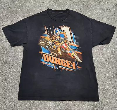 RYAN DUNGEY Motorcross T Shirt Mens XXL 2XL Black Motor Racing 2017 • $9.72