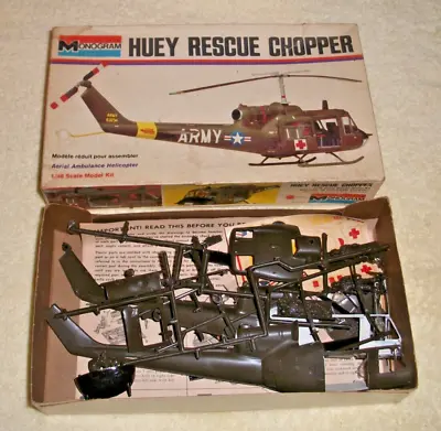 $7.50 • Buy Vintage Monogram Huey Rescue Chopper Model Kit